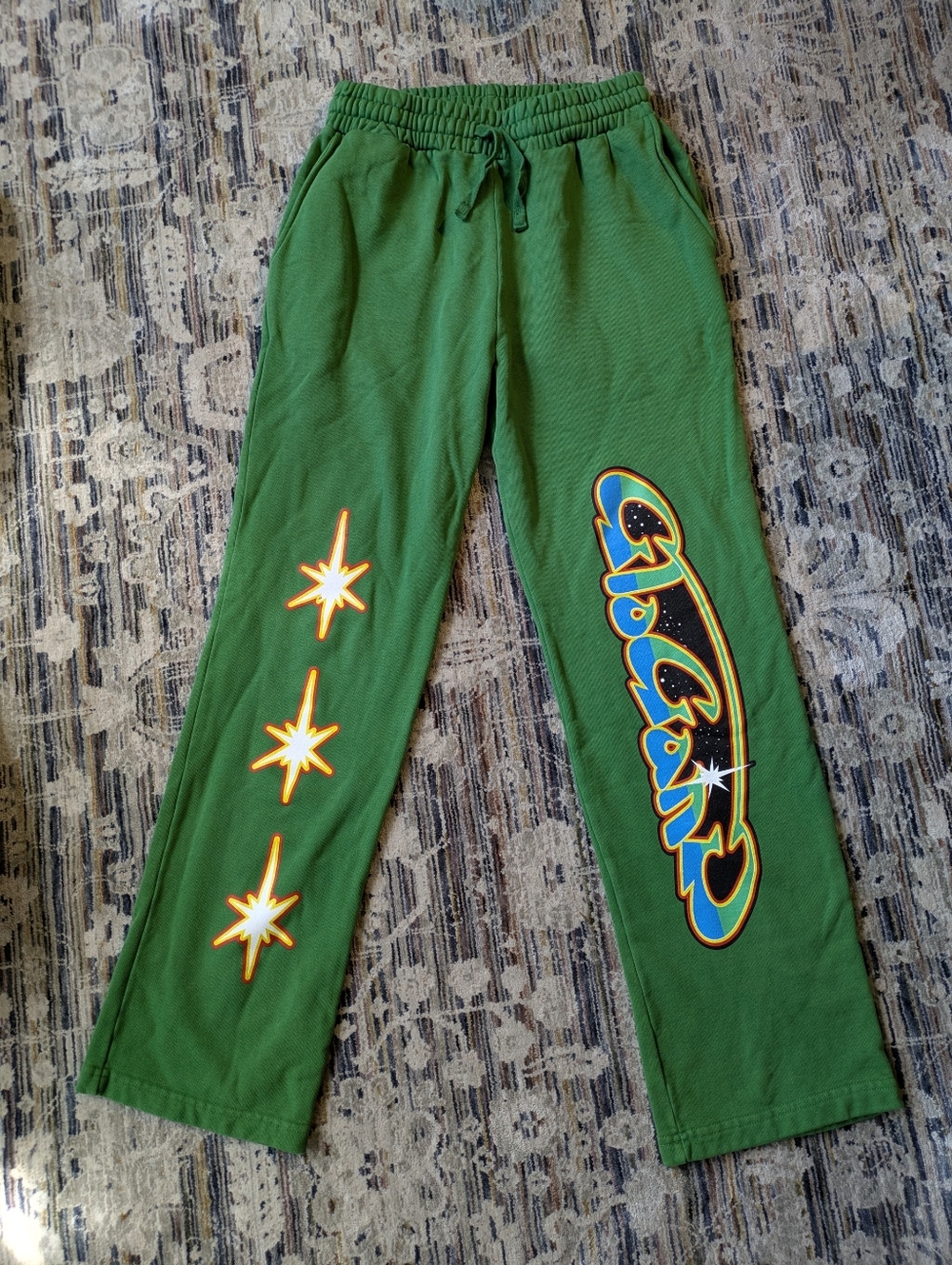 🔥 The Glorious Glogang Green Sweatpants Size Small – Rare Streetwear 🔥